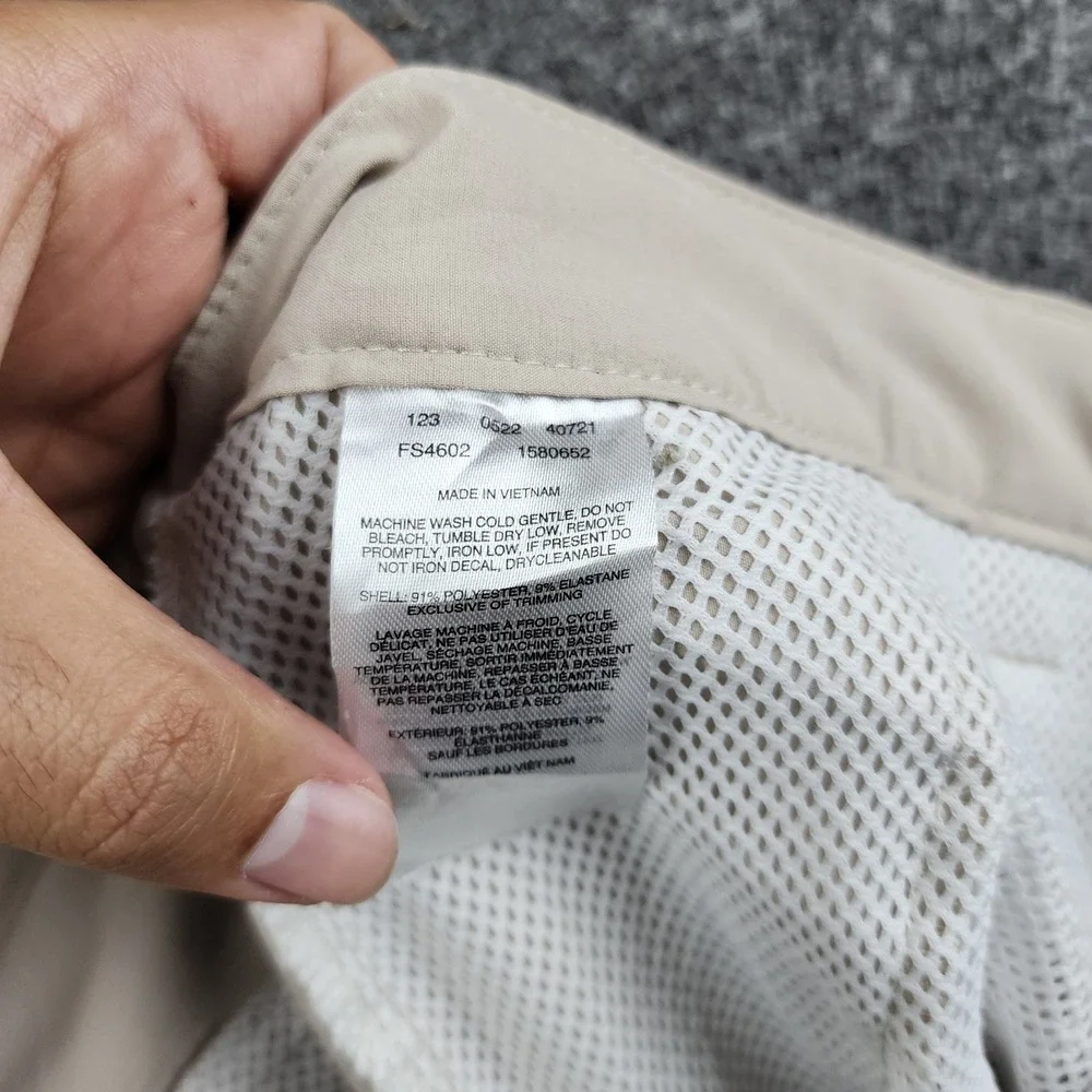 Columbia PFG Fishing Shorts Mens 46 Beige FS4602 Stretch Quick Dry Performance
